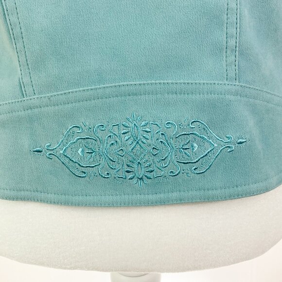 St John Sport Embroidered Full Zip Jacket Size S - Picture 7 of 11